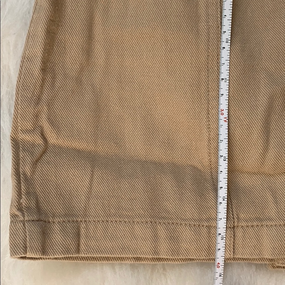 Signature8 Tan Button-Front Utility Mini Skirt - Picture 8 of 8